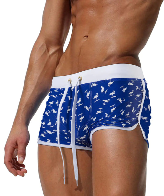 Men's Swim Trunks with Pockets - Stylish Beach Shorts