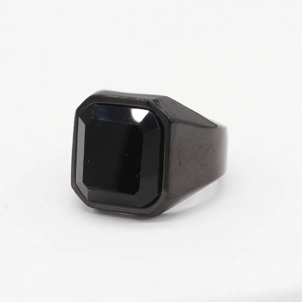 Men's Simple Square Tiger Eye Gem Fashion Ring