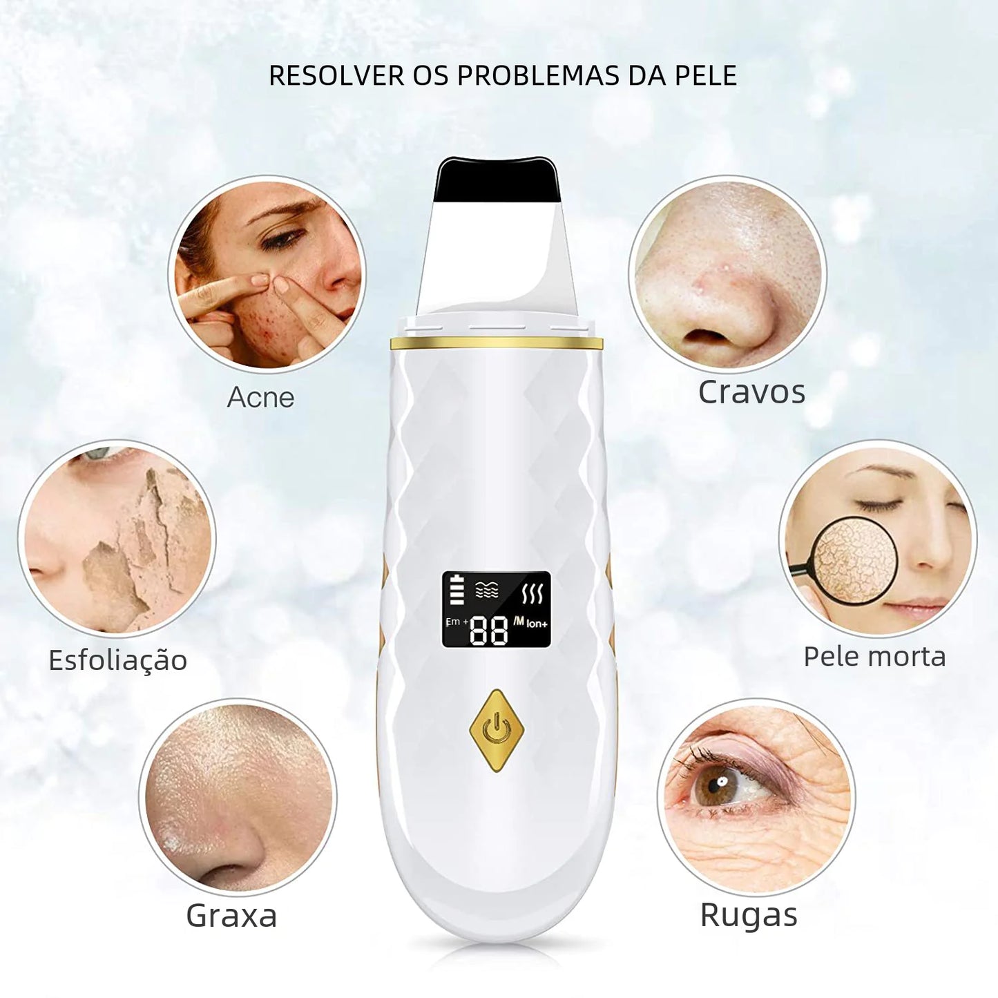 LCD Blackhead Remover and Facial Cleansing Device