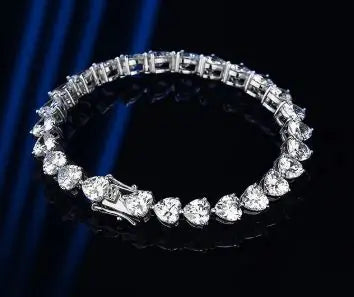 Fashion Diamond Heart-shaped Zircon Bracelet
