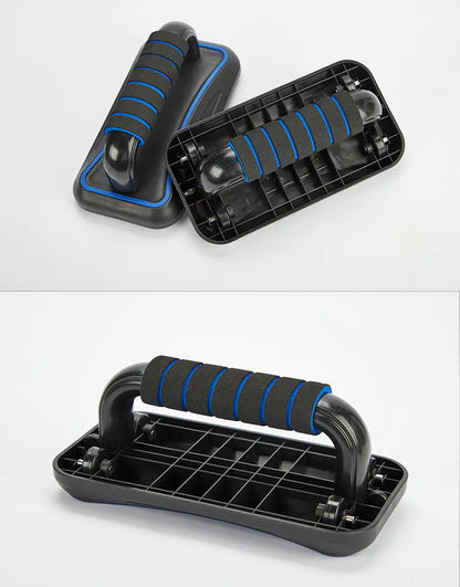 Rodillo Ab de 4 Ruedas con Soporte para Flexiones para Fitness