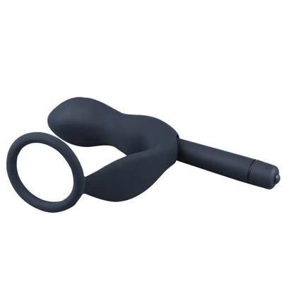 Anillo Vibrador con Bloqueo y Juguetes de Plug Anal Punto-G