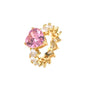 Heart Inlaid Zircon Ring