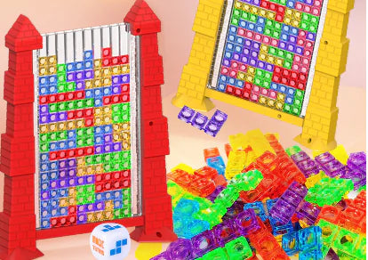 3D Tetris Crystal Logic Puzzle Toy for Brain Training