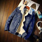 Men's Thick Fleece Denim Jacket for Autumn/Winter 2019
