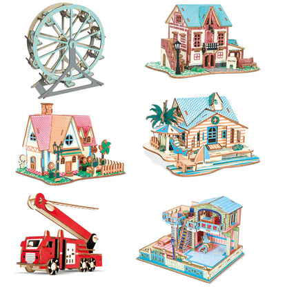 3D Wooden Puzzle DIY Model - Creative Craft Toy