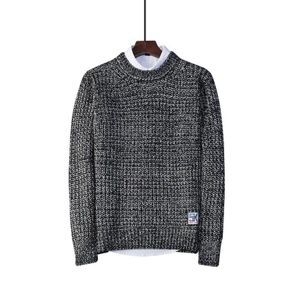 Men's Loose Fit Crew Neck Pullover Sweater
