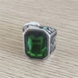 Retro Masonic Gem Titanium Steel Men's Ring