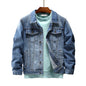 Men's Embroidered Denim Jacket Autumn Winter 2019
