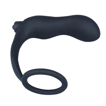 Anillo Vibrador con Bloqueo y Juguetes de Plug Anal Punto-G