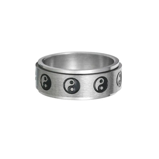 Anillo Giratorio de Acero Inoxidable para Descompresión y Chismes para Todos