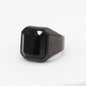 Men's Simple Square Tiger Eye Gem Fashion Ring