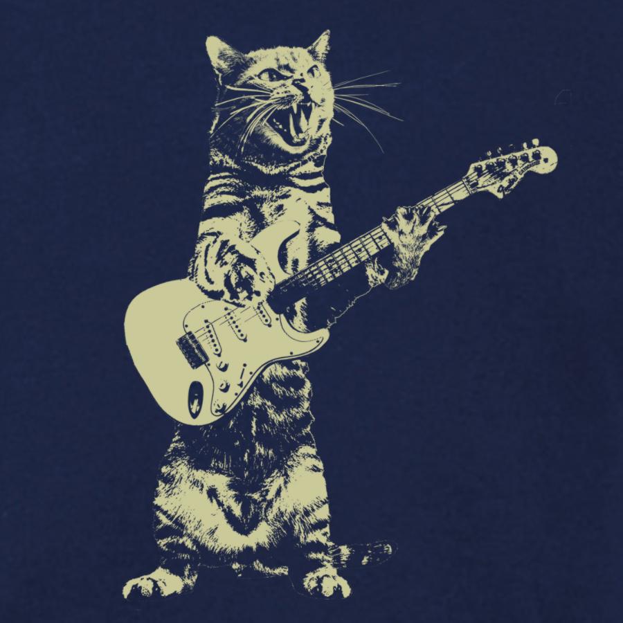 Niños gato tocando guitarra