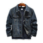 Men's Embroidered Denim Jacket Autumn Winter 2019