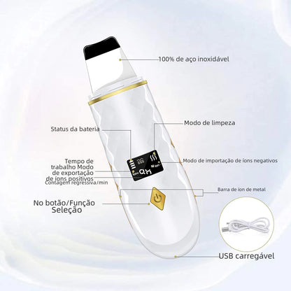 LCD Blackhead Remover and Facial Cleansing Device
