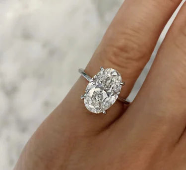 Handmade Simple Inlaid Zircon Ring