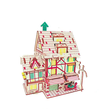 3D Wooden Puzzle Toy for Kids - DIY Model Set
