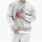 Men's Crew Neck Sweater with Drop Shoulder Sleeves