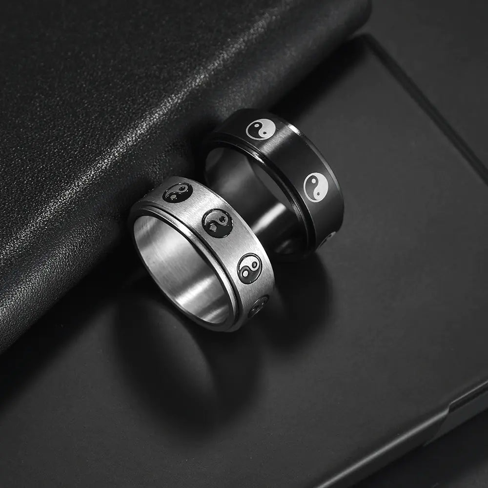 Anillo Giratorio de Acero Inoxidable para Descompresión y Chismes para Todos