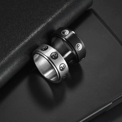 Anillo Giratorio de Acero Inoxidable para Descompresión y Chismes para Todos