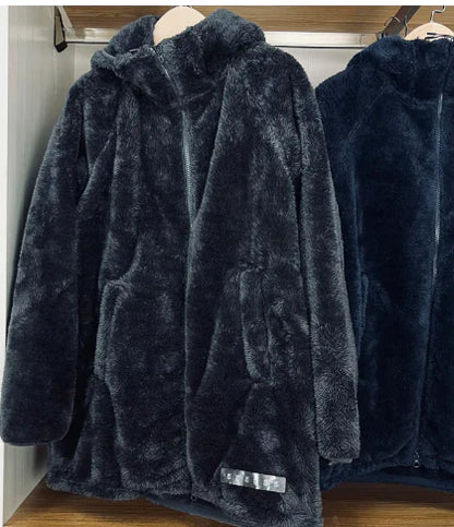 Spring Couple Hoodie, Loose Fit, Fleece-Lined Sweatshirt