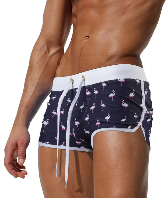 Men's Swim Trunks with Pockets - Stylish Beach Shorts