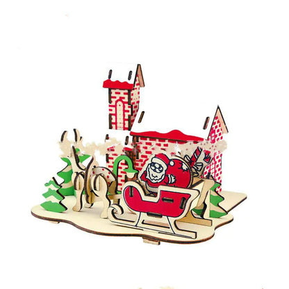 3D Wooden Puzzle Toy for Kids - DIY Model Set