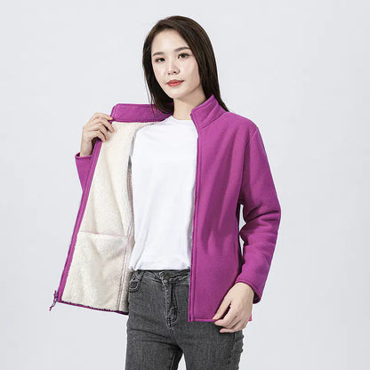 2023 Autumn Winter Thick Fleece Jacket for Women