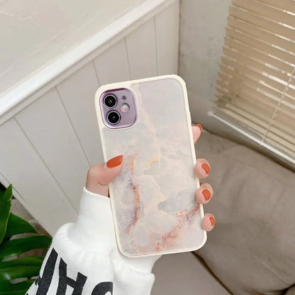 Marble iPhone Frosted Electroplating Soft Case for Apple