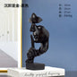 Silence is Gold Abstract Resin Craft Ornament Statue