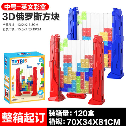 3D Tetris Crystal Logic Puzzle Toy for Brain Training