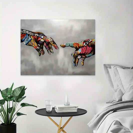 Arte Mural de Grafiti en Lienzo - Decoración Moderna para el Hogar