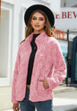 2023 Autumn Winter Women's Loose Plaid Fleece Jacket